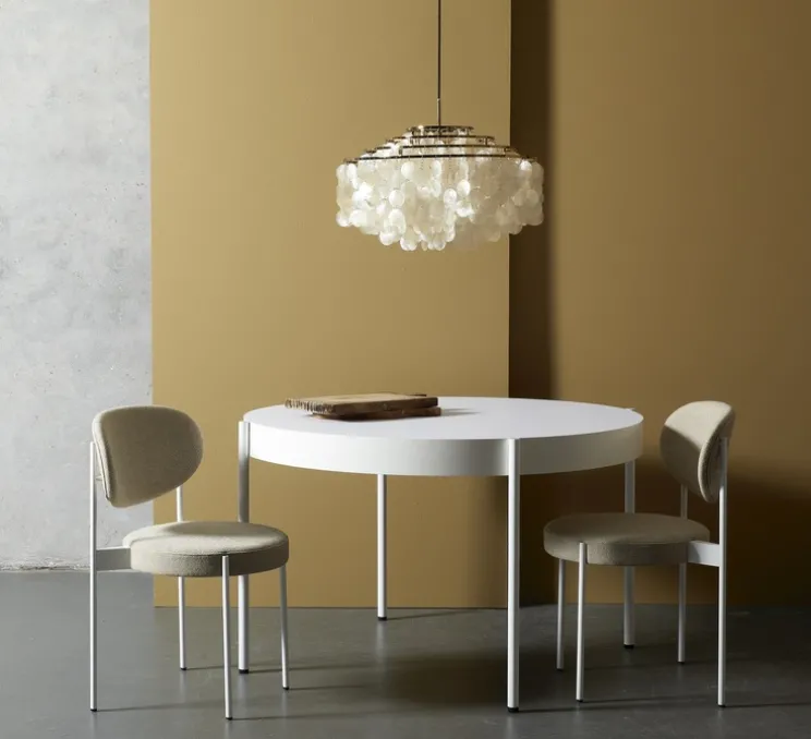 Suspension, Fun 10DM, laiton, blanc, Ø57cm, H38cm - Verpan