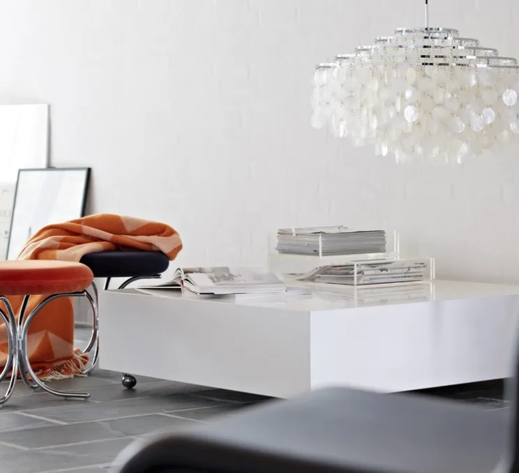 Suspension, Fun 11DM, nacre, blanc, Ø70cm, H44cm - Verpan