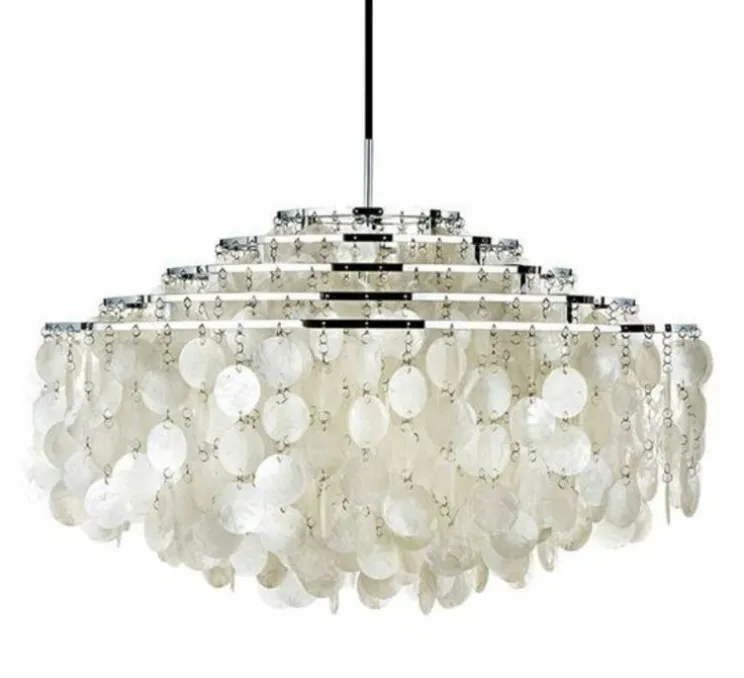 Suspension, Fun 11DM, nacre, blanc, Ø70cm, H44cm - Verpan