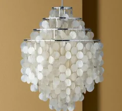 Suspension, Fun 0DM, nacre, blanc, Ø53cm, H76cm - Verpan