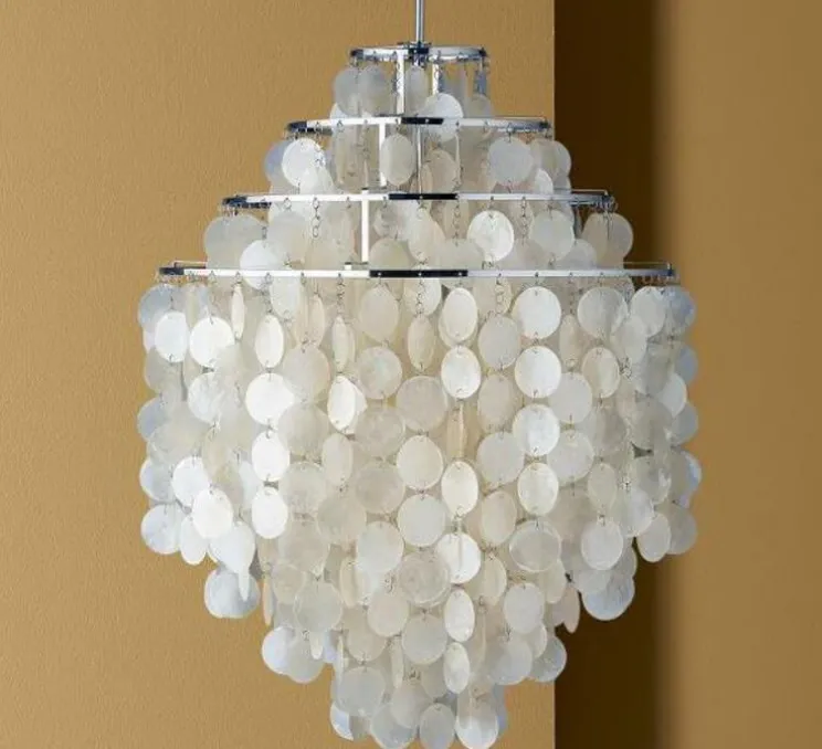 Suspension, Fun 0DM, nacre, blanc, Ø53cm, H76cm - Verpan