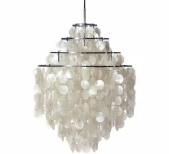 Suspension, Fun 0DM, nacre, blanc, Ø53cm, H76cm - Verpan