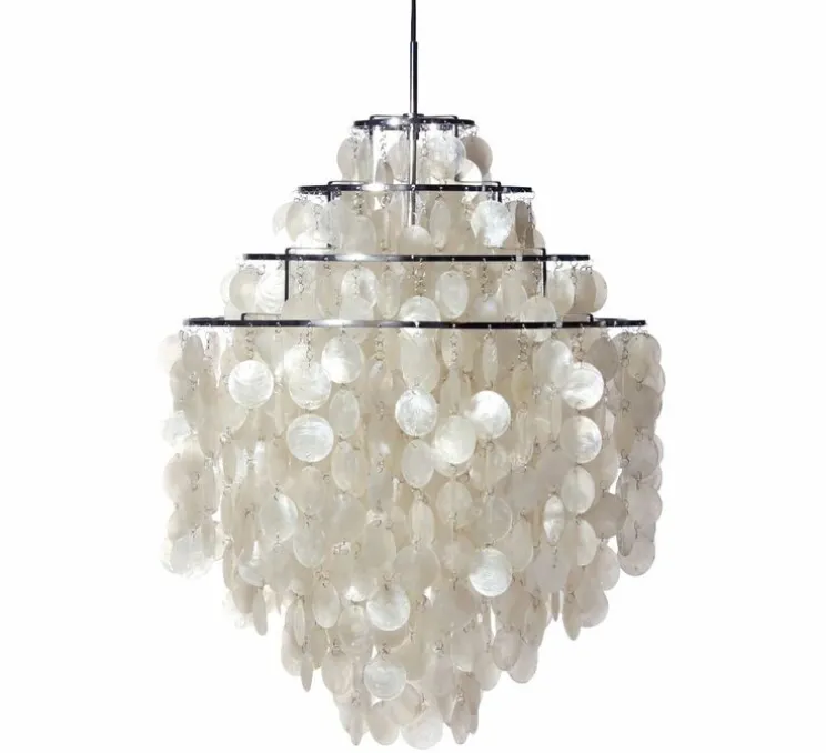 Suspension, Fun 0DM, nacre, blanc, Ø53cm, H76cm - Verpan