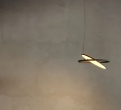 Suspension, Geometry Suspended Adjustable 672 1x, noir chrome, LED, dim, 3000K, 2018 lm, Ø67,2cm, H3cm - Modular