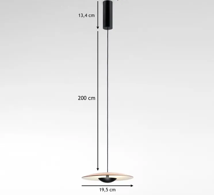 Suspension, Ginger 20, chêne, Ø19,5cm - Marset