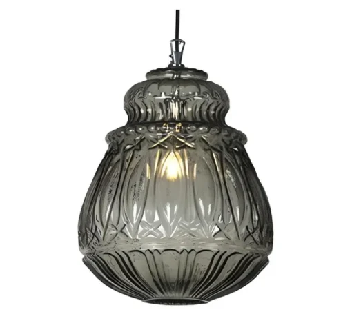 Suspension, Ginger, verre fumé, Ø30cm, H37cm - Karman