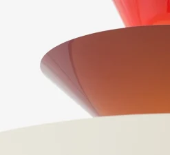 Suspension, Gio LN15, rouge vermillion, burgundy foncé, blanc écru, LED, 2600K, Ø92cm, H61cm - Andtradition