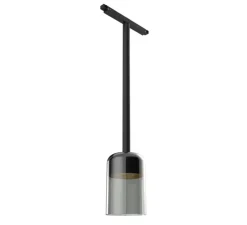 Suspension, Glass Downlight 110, noir fumé, LED, 3000K, 510 lm, L20,5cm, H17,18cm - Flos