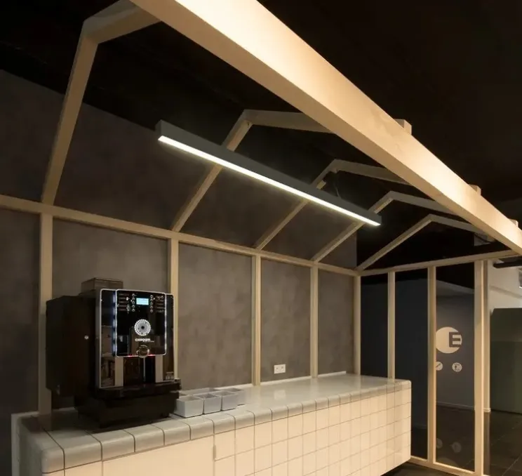 Suspension, Glenos, noir, LED, 3000K, 5700lm, Ø5cm, H7cm - Slv