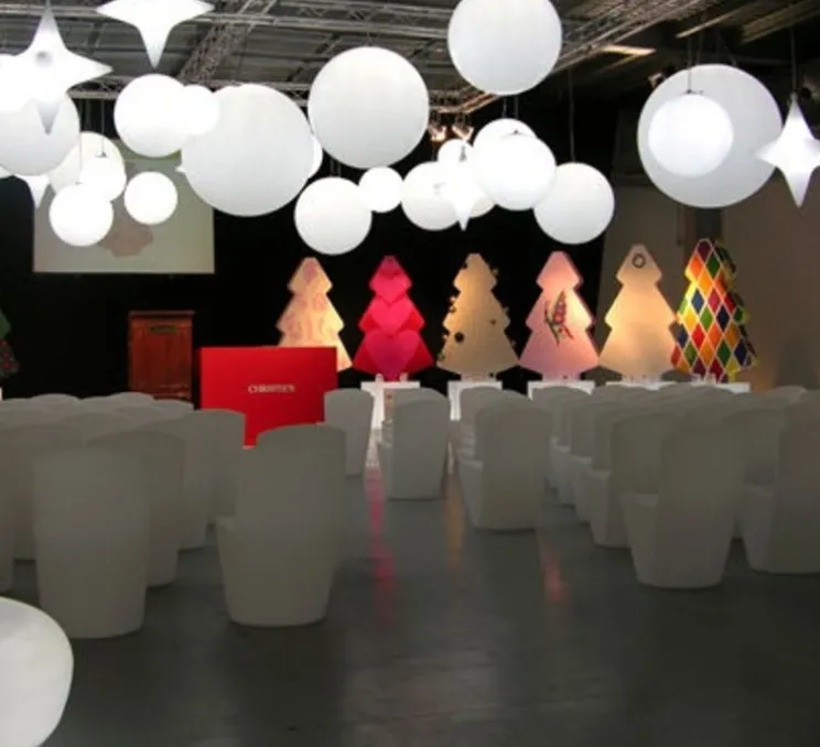 Suspension, Globo, blanc brillant, IP55, Ø80cm, H80cm - Slide