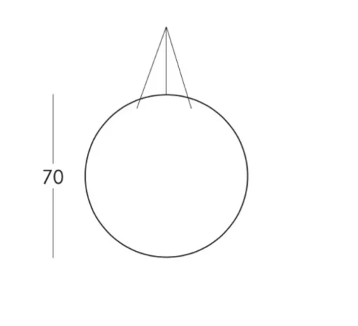 Suspension, Globo, blanc mat, Ø70cm, H70cm - Slide