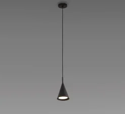Suspension, Gordon 561.21, noir mat, IP40, Ø12cm, H23cm - Tooy