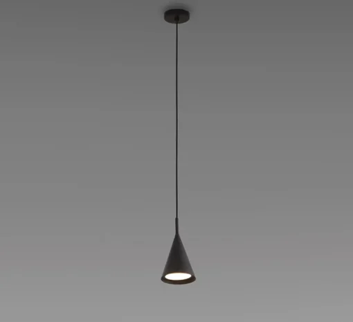 Suspension, Gordon 561.21, noir mat, IP40, Ø12cm, H23cm - Tooy