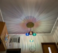 Suspension, Grace, aigue-marine, Ø28cm, H25cm - Elements lighting