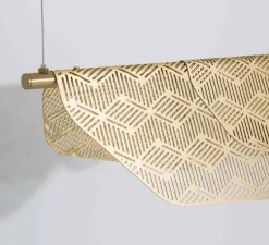 Suspension, Grande Mediterranea, laiton, LED, dim, 2700K, 1620 lm, L160cm, H15cm - Petite Friture