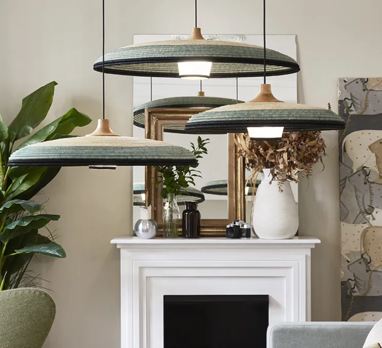 Suspension, Grass L, bleu, Ø80cm, H22cm - Forestier