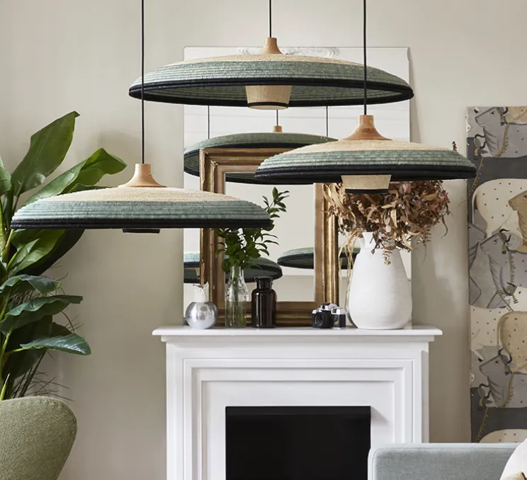 Suspension, Grass L, bleu, Ø80cm, H22cm - Forestier