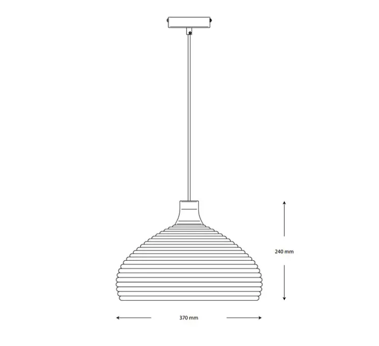 Suspension, Grass S, vert, L37cm, H24cm - Forestier