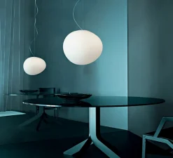 Suspension, Gregg Grande, blanc et blanc, L47cm, H40cm - Foscarini