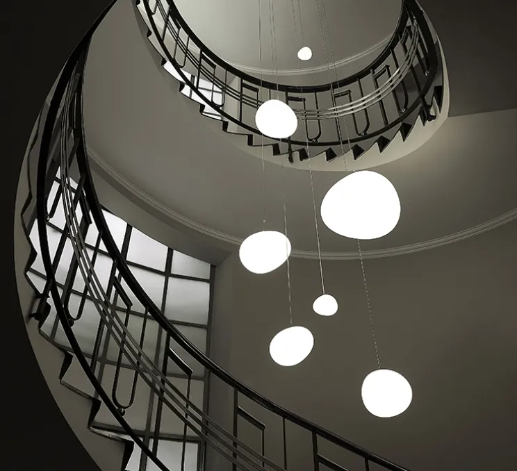 Suspension, Gregg Grande, câble 10m, blanc, L47cm, H40cm - Foscarini