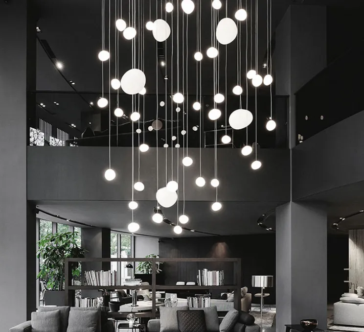 Suspension, Gregg Grande, variable, blanc, LED, 2700K, 2581lm, L47cm, H40cm - Foscarini