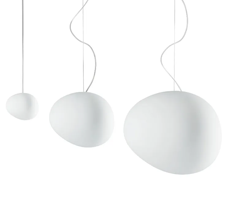 Suspension, Gregg Grande, variable, blanc, LED, 2700K, 2581lm, L47cm, H40cm - Foscarini