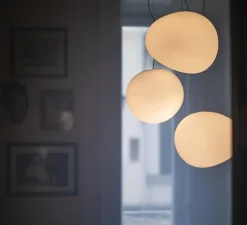 Suspension, Gregg Media, blanc et blanc, L31cm, H26cm - Foscarini