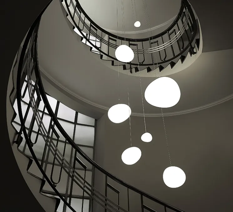 Suspension, Gregg Media, blanc et blanc, L31cm, H26cm - Foscarini