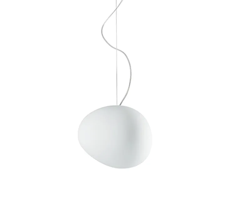 Suspension, Gregg Media, blanc et blanc, L31cm, H26cm - Foscarini