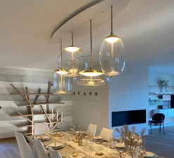 Suspension, Gregg Media, blanc et blanc, L31cm, H26cm - Foscarini