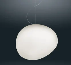 Suspension, Gregg Media LED, blanc et blanc, LED, 2700K, 2581lm, L31cm, H26cm - Foscarini