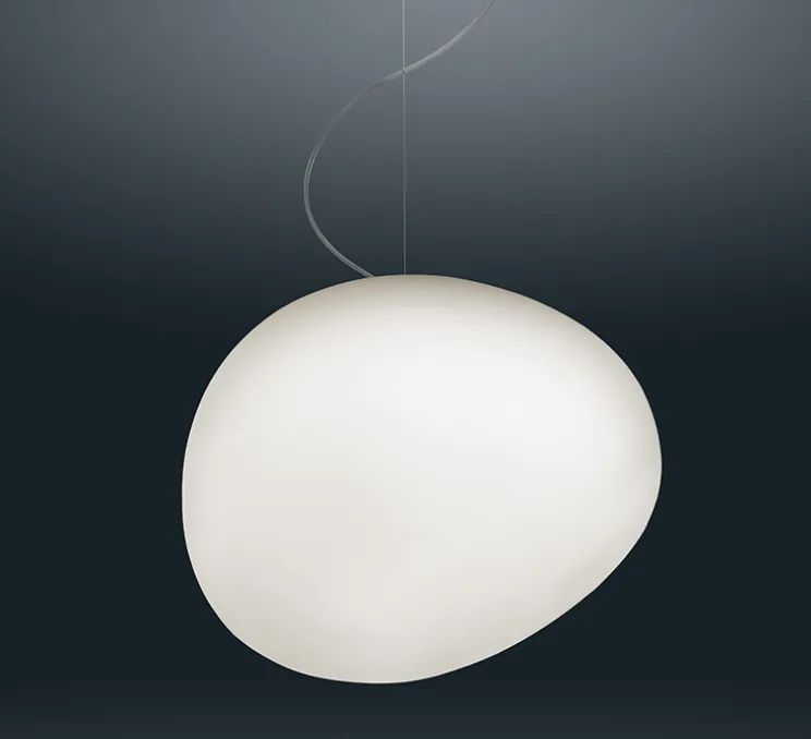 Suspension, Gregg Media LED, blanc et blanc, LED, 2700K, 2581lm, L31cm, H26cm - Foscarini