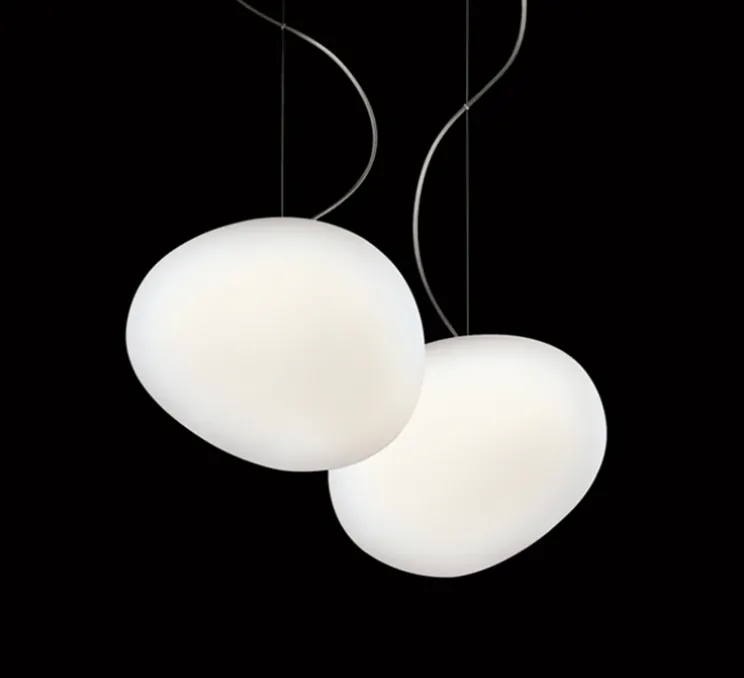 Suspension, Gregg Media LED, blanc et blanc, LED, 2700K, 2581lm, L31cm, H26cm - Foscarini