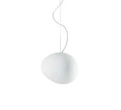 Suspension, Gregg Media LED, blanc et blanc, LED, 2700K, 2581lm, L31cm, H26cm - Foscarini