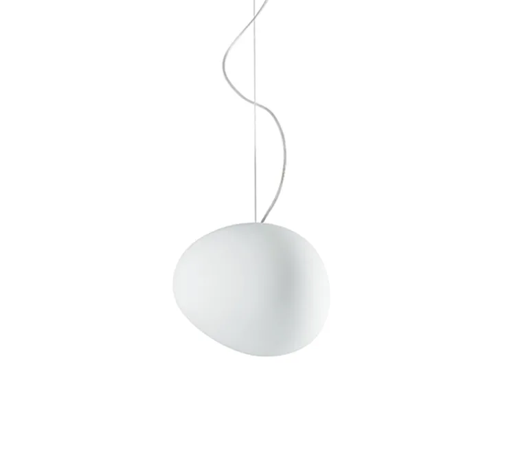 Suspension, Gregg Media LED, blanc et blanc, LED, 2700K, 2581lm, L31cm, H26cm - Foscarini