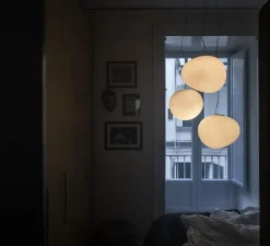 Suspension, Gregg Media, variable, blanc, LED, 2700K, 2581lm, L31cm, H26cm - Foscarini