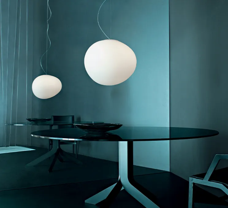 Suspension, Gregg Media, variable, blanc, LED, 2700K, 2581lm, L31cm, H26cm - Foscarini