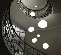 Suspension, Gregg Media, variable, blanc, LED, 2700K, 2581lm, L31cm, H26cm - Foscarini