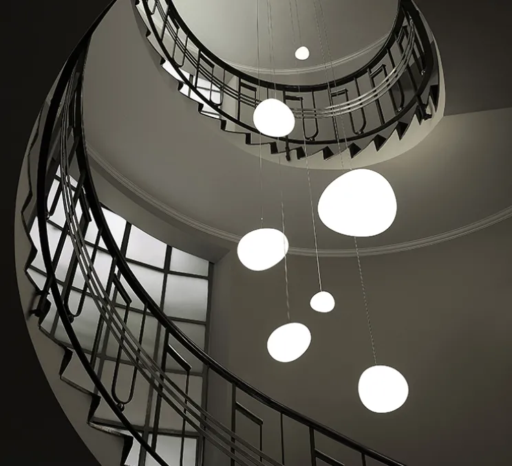 Suspension, Gregg Media, variable, blanc, LED, 2700K, 2581lm, L31cm, H26cm - Foscarini