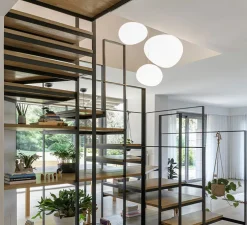 Suspension, Gregg Media, variable, blanc, LED, 2700K, 2581lm, L31cm, H26cm - Foscarini