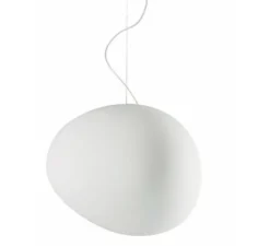 Suspension, Gregg Midi blanc E14, blanc, L21cm, H17cm - Foscarini