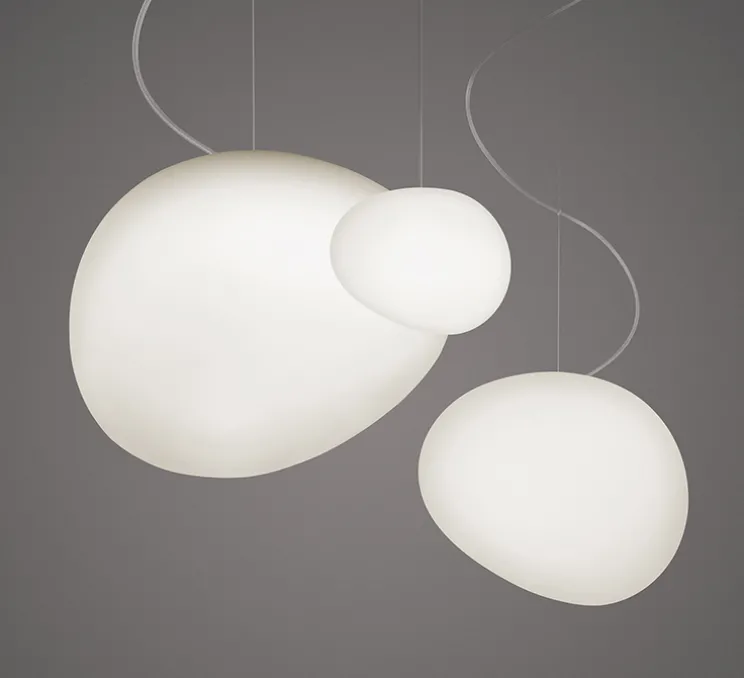 Suspension, Gregg Piccola, blanc, câble de 10m, L13cm, H11cm - Foscarini