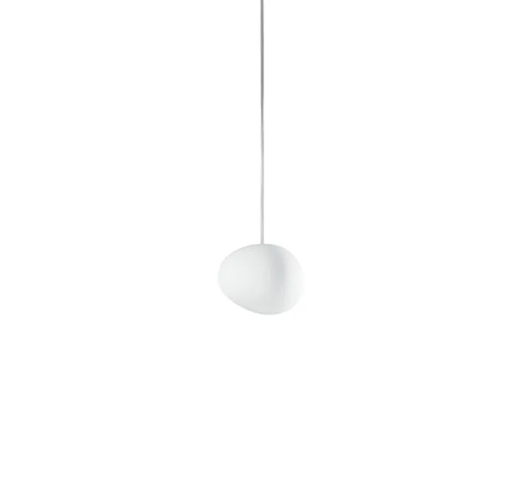 Suspension, Gregg Piccola, blanc, câble de 10m, L13cm, H11cm - Foscarini