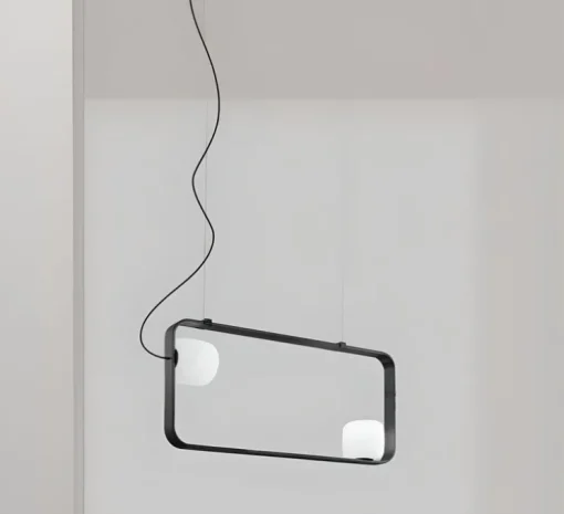 Suspension, Groove SP 90, anthracite, L90cm, H40cm - Vistosi