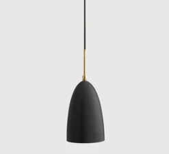 Suspension, Gräshoppa, noir semi mat, Ø15cm, H23cm - Gubi