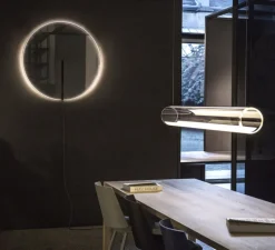 Suspension, Guise 2277, transparent, LED, 3000K, 2613lm, Ø16cm, H89cm - Vibia