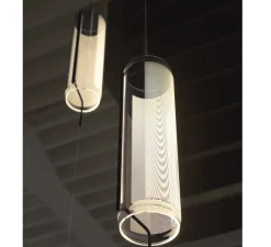 Suspension, Guise 2271, transparent, LED, 3000K, 3484lm, Ø16cm, H126cm - Vibia