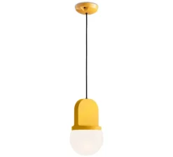 Suspension, Habea C2781, jaune, Ø16cm, H27,6cm - Ferroluce