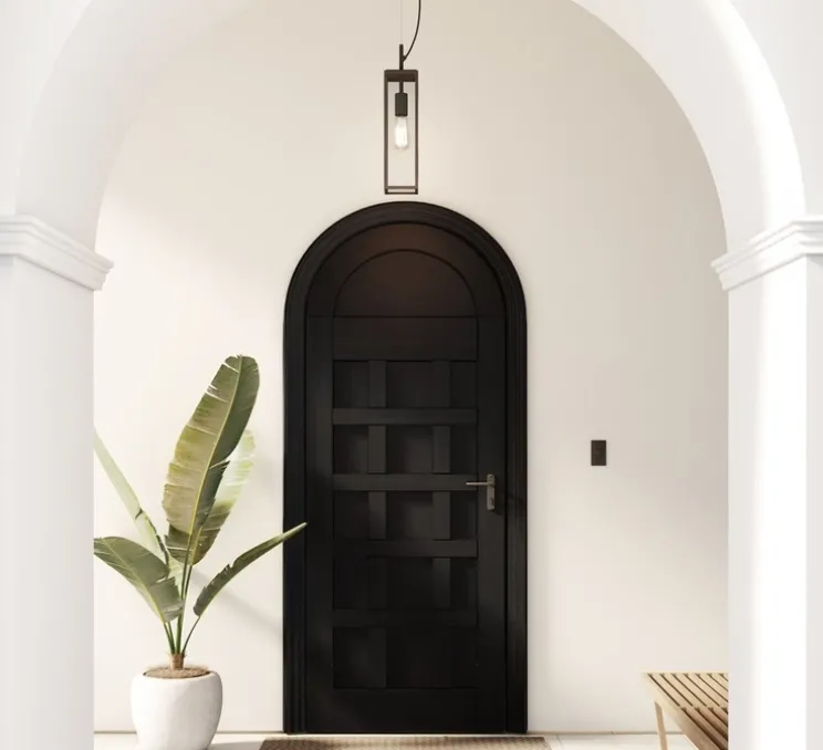 Suspension, Harvard, noir, IP44, L11cm, H38cm - Astro