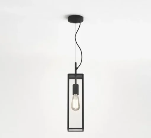 Suspension, Harvard, noir, IP44, L11cm, H38cm - Astro